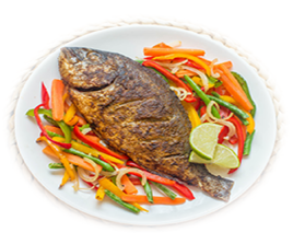 Whole fried fish (small)