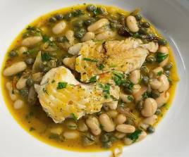 Fried Fish with Beans AKN
